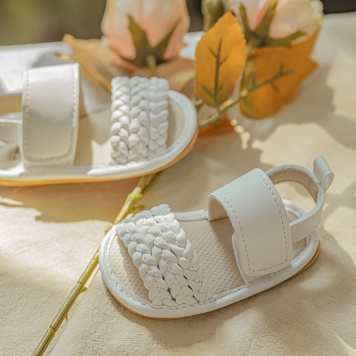 Baby Girls Breathable Open Toe Sandals Lightweight Non slip Beach Summer Shoes