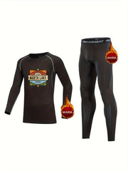 2pcs Kids Compression Fleece Sets Cartoon NORTH LAKE Pattern
