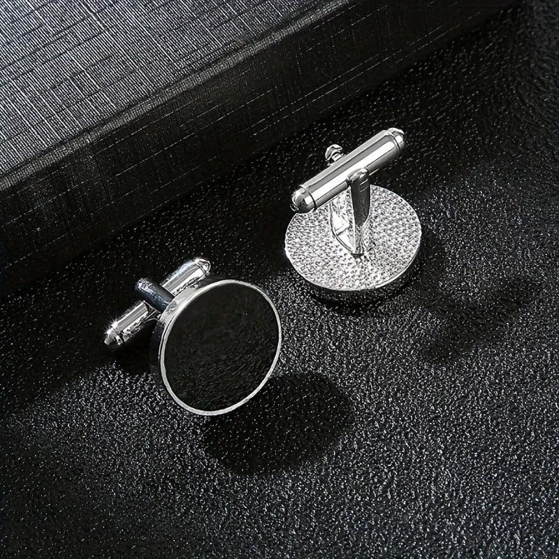 Agate Cufflinks for Men Tuxedo Shirt Business Groom Wedding Gift