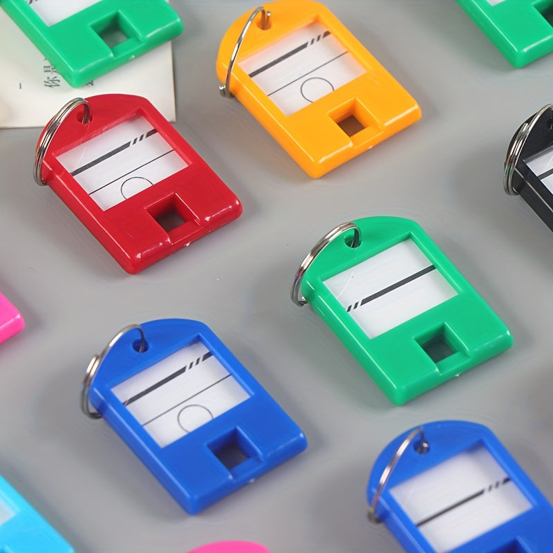 10pcs Keychain Key Tag ID Name TEL Number Marker Tag Baggage Tag
