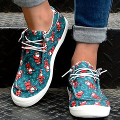 Women's Christmas Santa Claus Sneakers Lightweight Casual Shoes