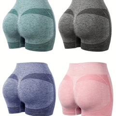 4pcs Elastic Sports Lounge Shorts Fitness Womens Loungewear