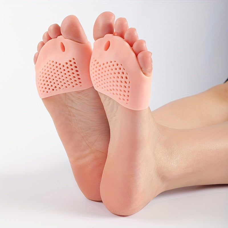 3 Pairs Silicone Forefoot Pad Toe Separators for Night and Home Use
