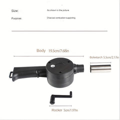 Manual Barbecue Blower for Fast Charcoal Ignition