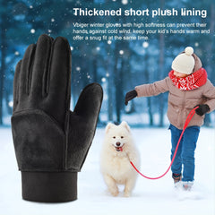 Kids Reflective Touch Screen Winter Gloves for Ages 6-12