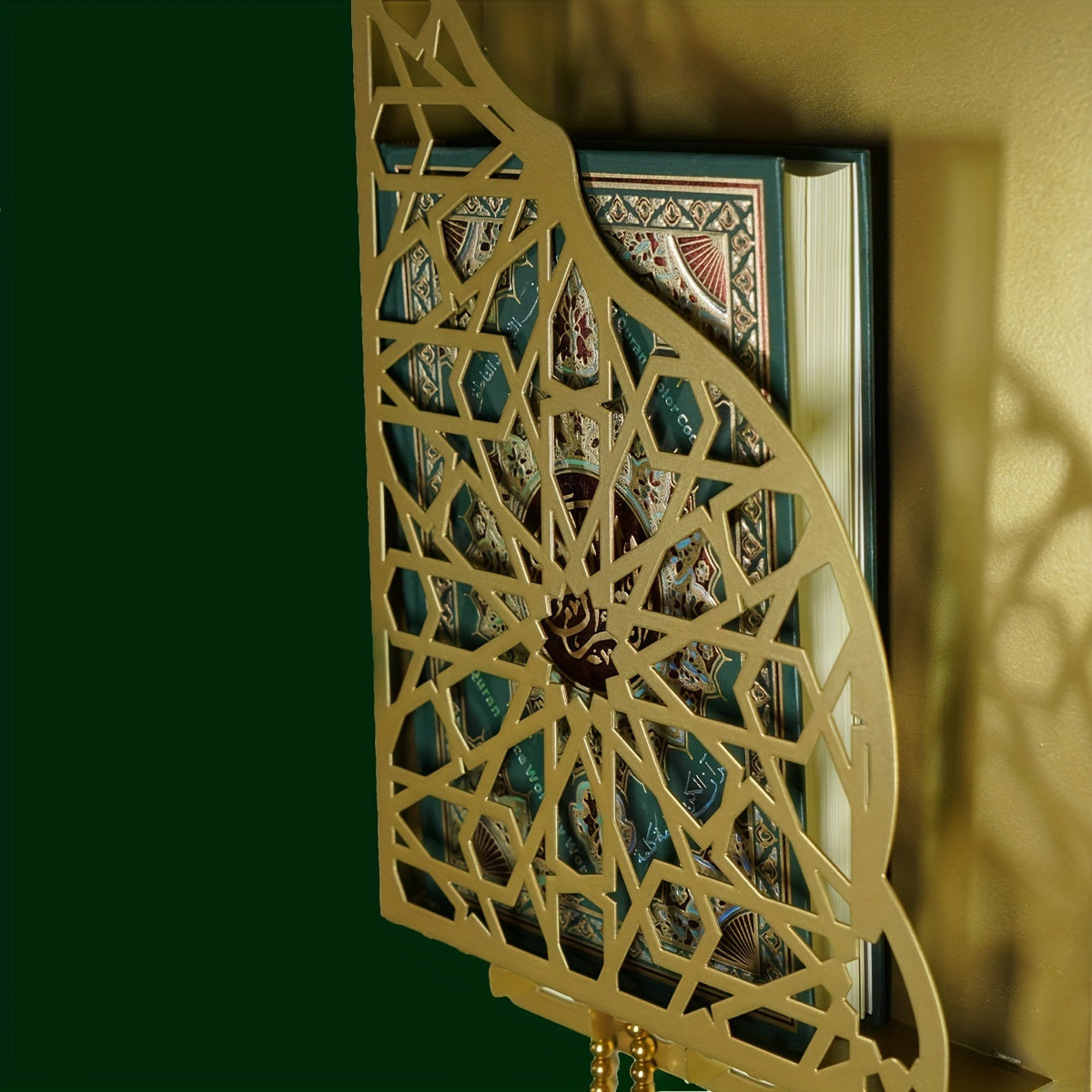 Wrought Iron Quranic Book Storage Shelf Ramadan Wall Decor