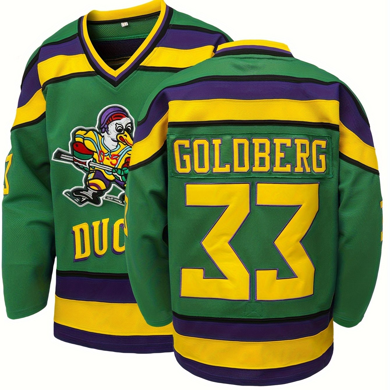 Men's Vintage Ice Hockey Jersey V Neck Uniform