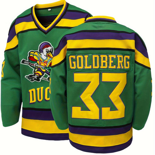 Men's Vintage Ice Hockey Jersey V Neck Uniform