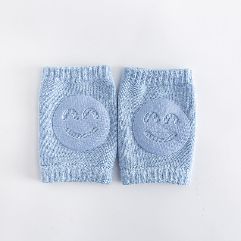 Boys Knitted Knee Pads Smiley Thermal Protector for Autumn Winter
