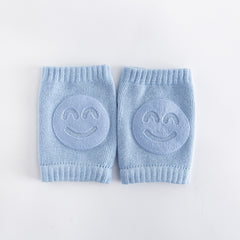 Boys Knitted Knee Pads Smiley Thermal Protector for Autumn Winter