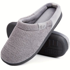 Women's Plush Lined Slippers Comfortable Closed Toe Slip On Shoes