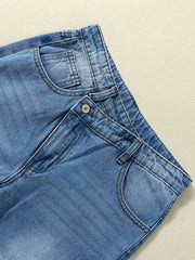 Girls Wide Leg Denim Trousers Kids Clothes