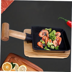Teppanyaki Plate BBQ Grills Camping Cooking Pot Skillet Shovel Non Stick