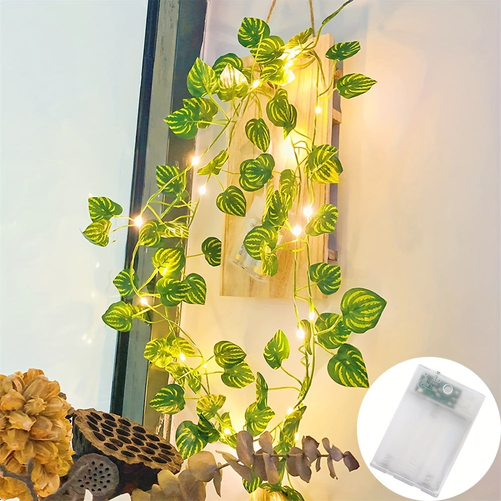 Watermelon Leaves LED String Lights Artificial Plants