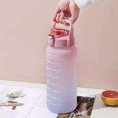 Gradient Water Cup Large Capacity Plastic Bottle for Outdoor Sports