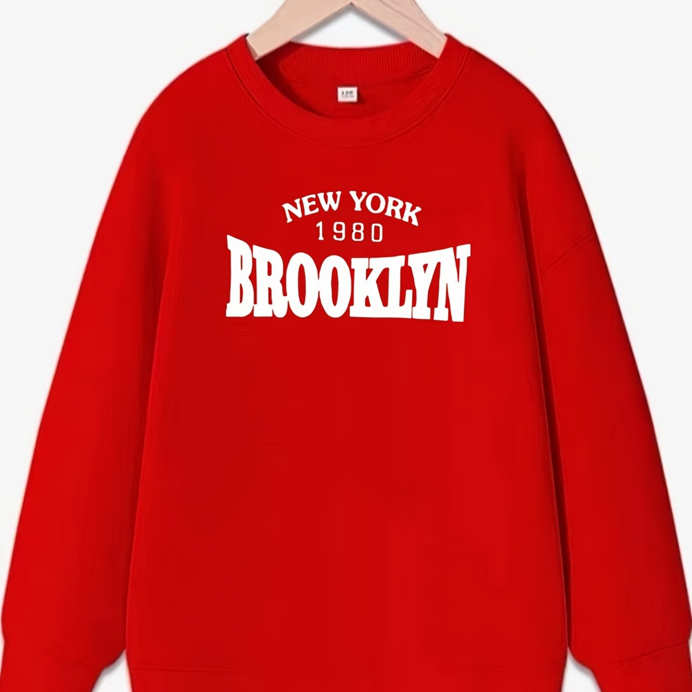 Girls Crew Neck Brooklyn Long Sleeve Sweatshirt Top Pullovers