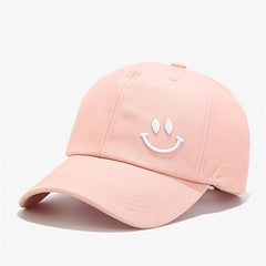 Youth Men's Smiling Face Pattern Sunscreen Baseball Cap
