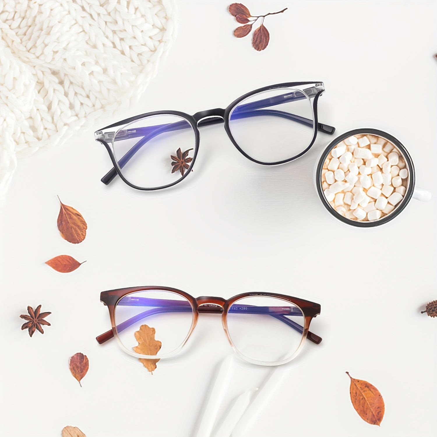 Retro Round Reading Glasses Light Blocking Anti Fatigue Presbyopia Reader