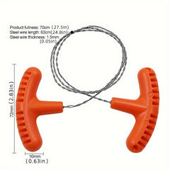 Stainless Steel Wire Saw Mini Pocket Saw Camping Survival Equipment