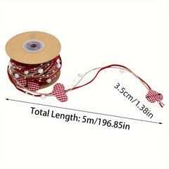 1pc Love Bead Chain Flower Packaging Ribbon Wedding Decorative Ribbon