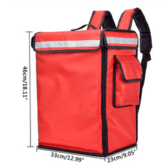 Waterproof Red Backpack with Safety Strip