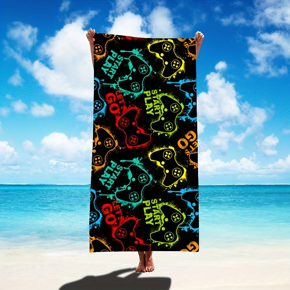 Game Handle Beach Towel for Pool Party