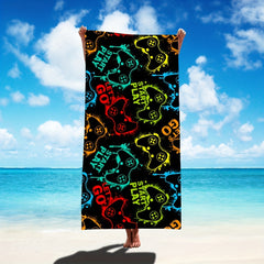Game Handle Beach Towel for Pool Party