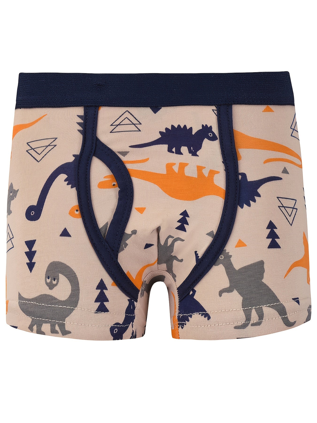 5pcs Toddler Boys Cotton Boxer Briefs Dinosaur Car Underwear