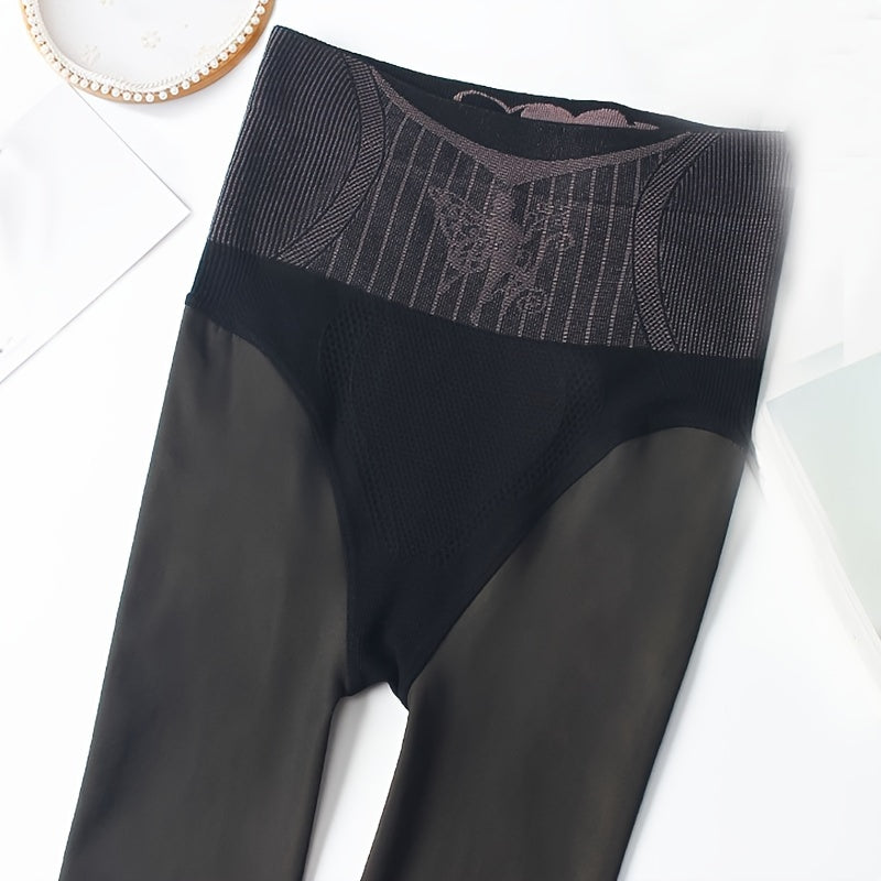 Opaque Slim Tights High Waist Elastic Leggings Women's Stockings