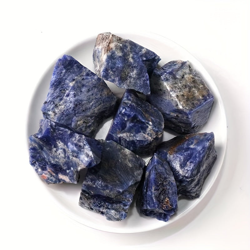 Natural Sodalite Crystal Stone 100-300g Raw Material Gravel Aromatherapy