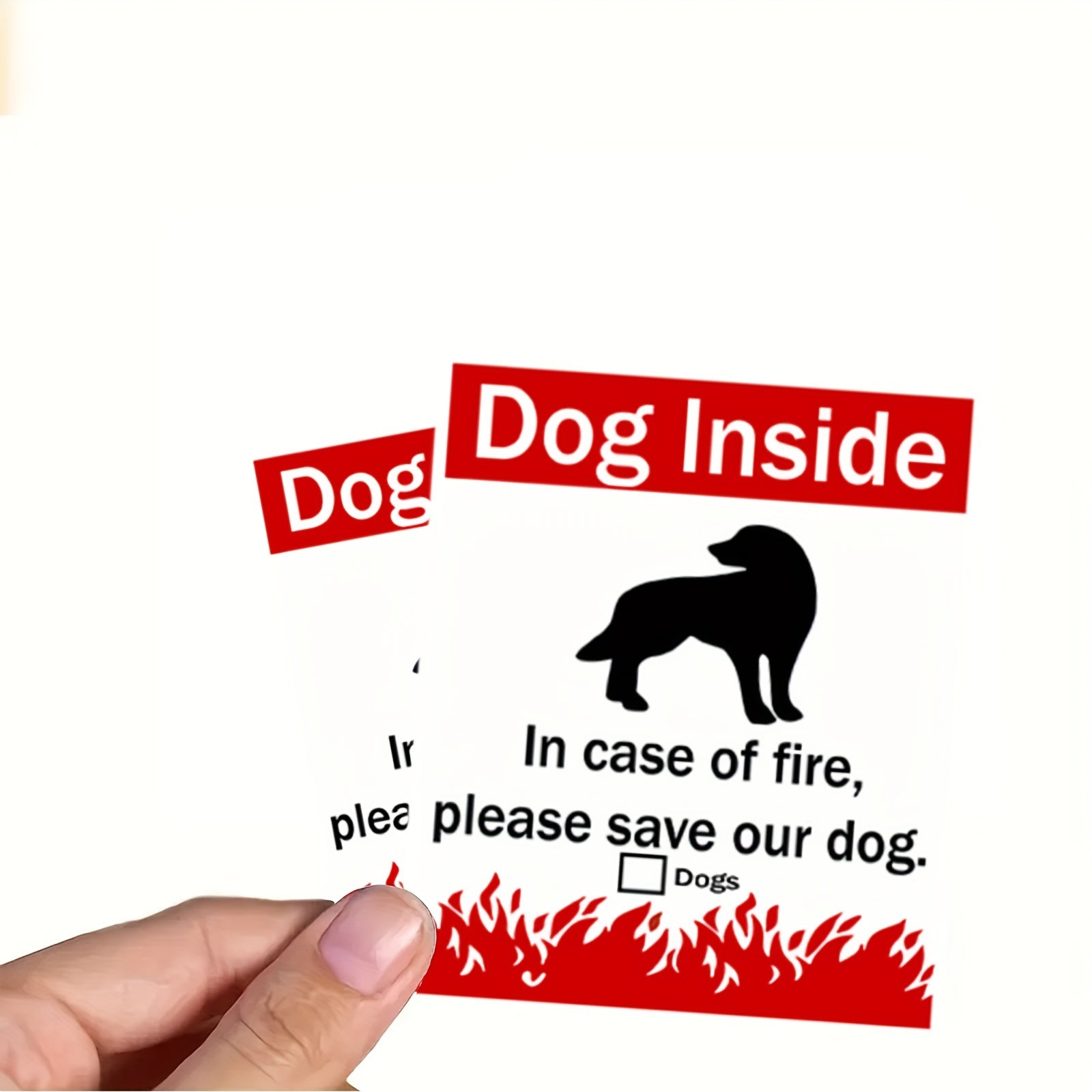 Pet Alarm Window Stickers Waterproof Home Decoration
