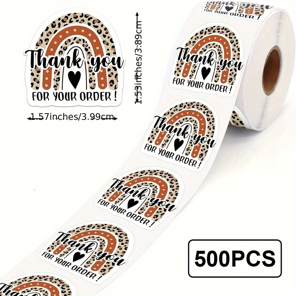 500 Assorted Labels for Baking, Packaging, Envelope Sealing