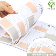 Tree Daily Planner Notebook 8.5x5.5 Inches