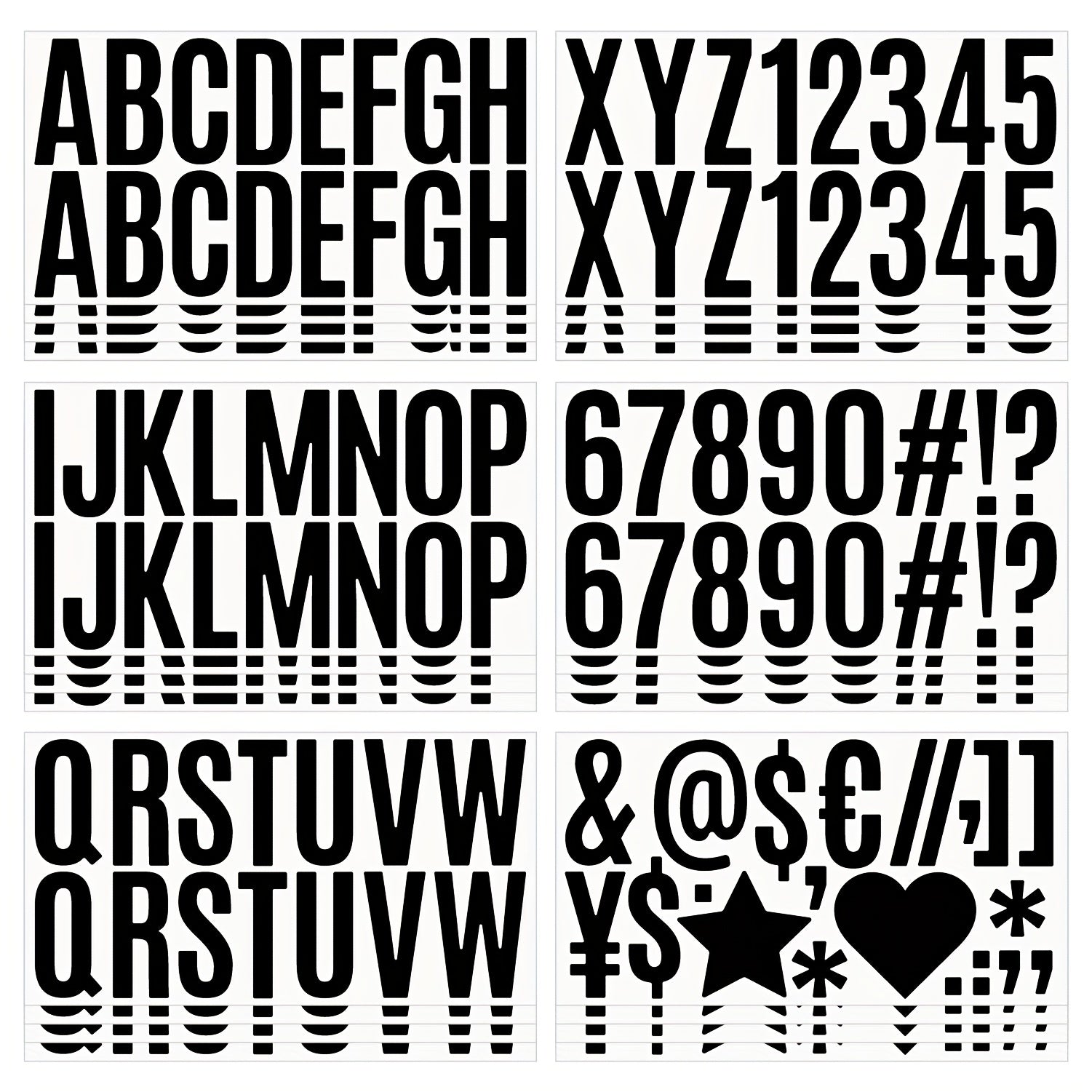 Vibrant 2.5 Boho Letter & Number Stickers Self Adhesive