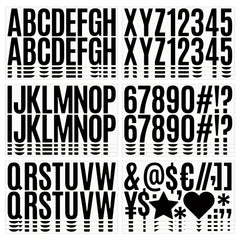 Vibrant 2.5 Boho Letter & Number Stickers Self Adhesive