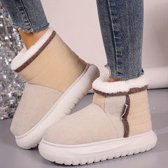 Women's Snow Boots Plus Velvet Warm Non-slip Thick Bottom Snow Boots