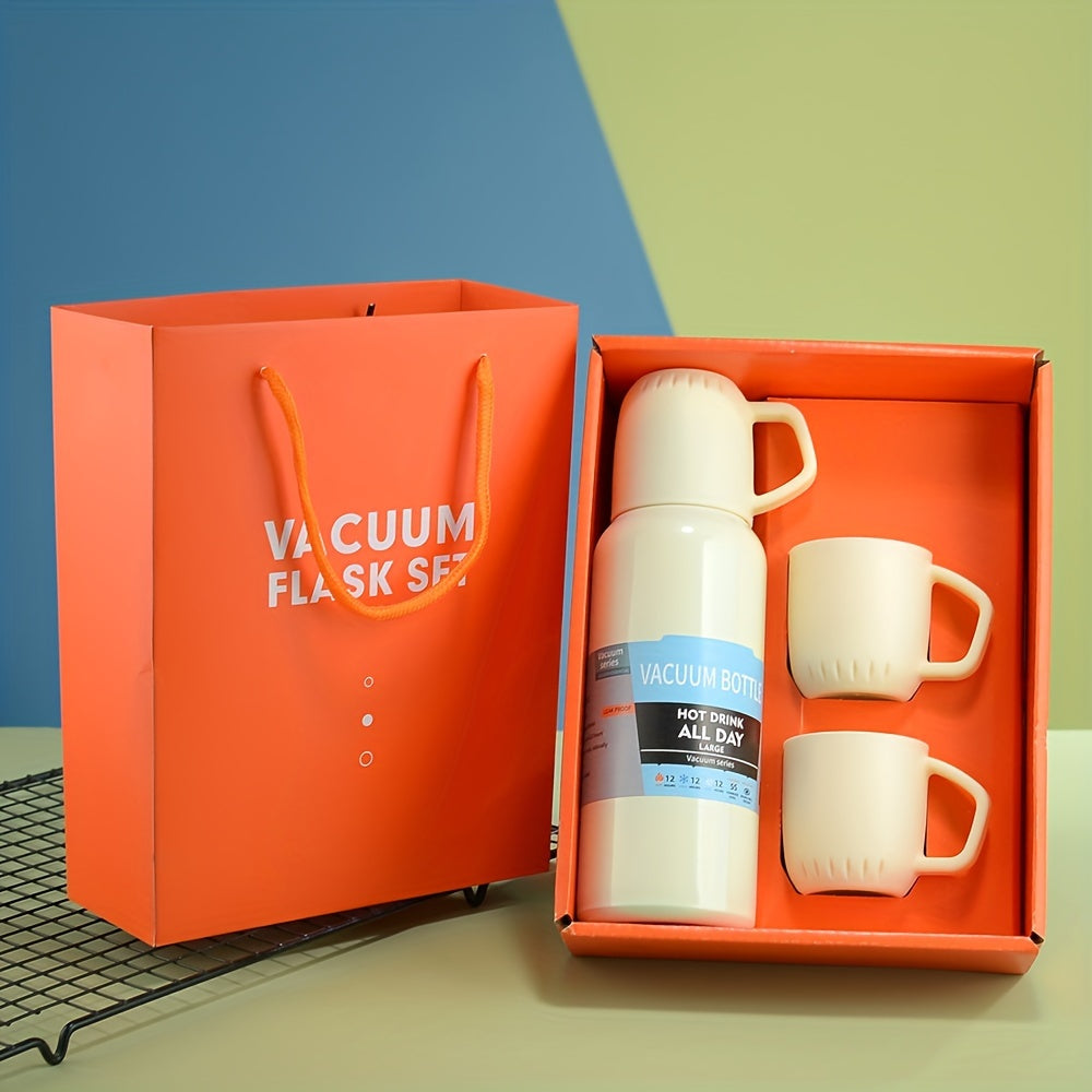 Stainless Steel Vacuum Insulated Cup w/ 2 Extra Lids Portable Outdoor Sports