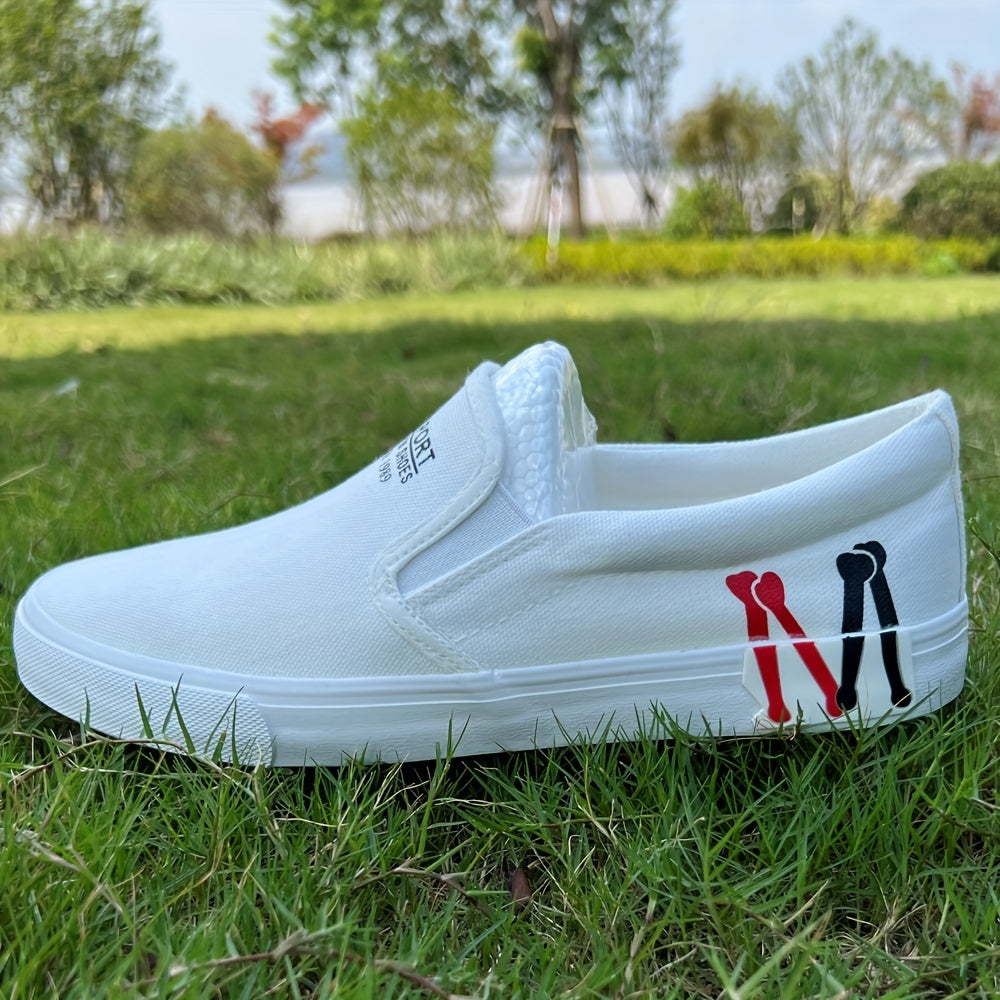 Men's Canvas Loafer Shoes Lightweight Slip On Shoes Spring Summer