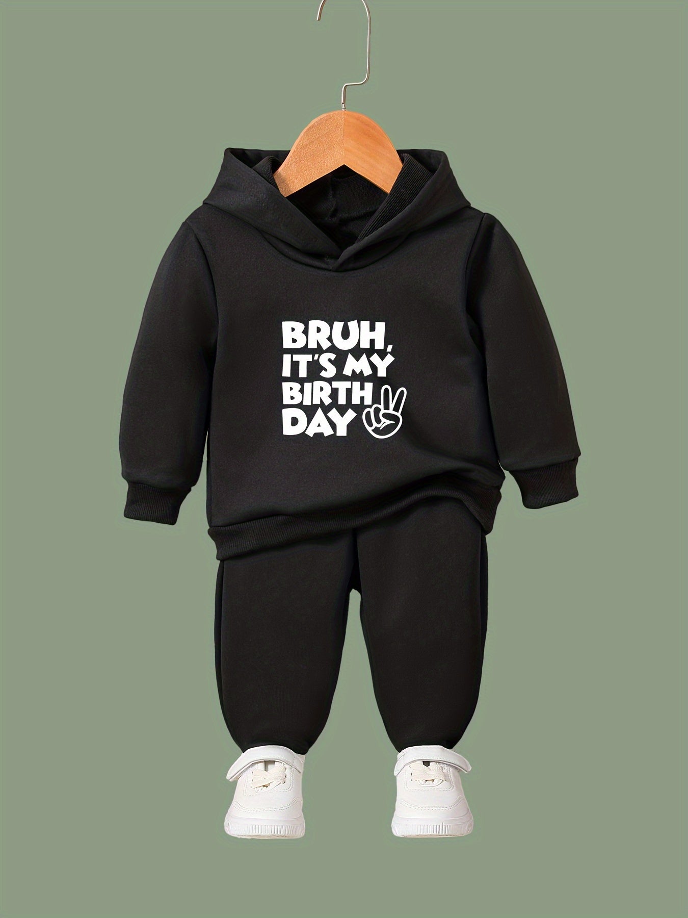Birthday Pattern Long Sleeve Hooded Sweatshirt Girls Comfy Hoodies