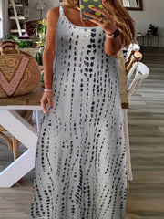 Tie Dye Tank Maxi Dress