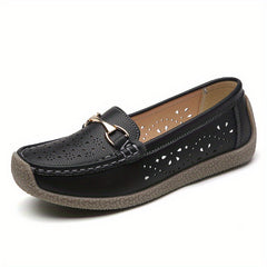 Women's Platform Loafers Slip On Flat Shoes