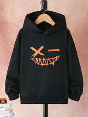 Boy's Graphic Hoodie for Fall Winter Outdoor