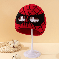 Boys' Sport Windproof Beanie Hat With Spider Web Mask