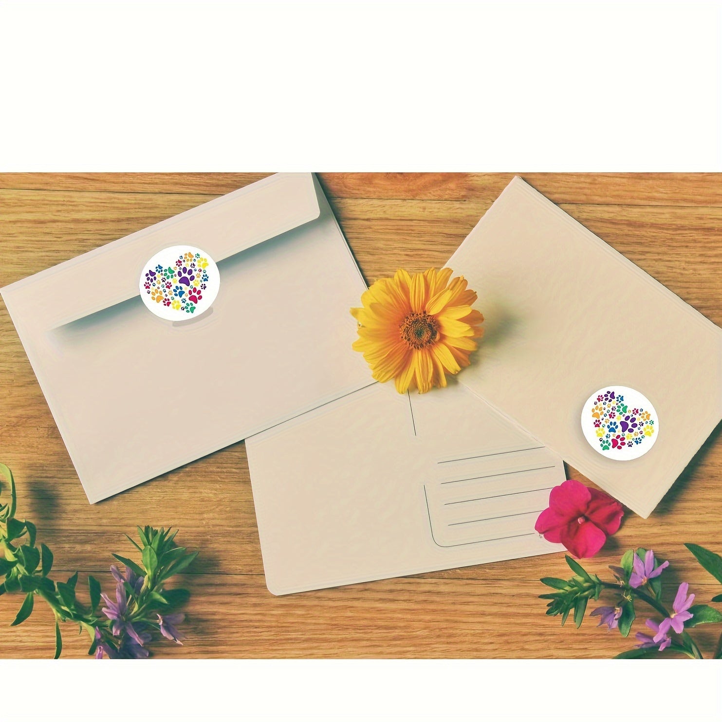 500pcs Pet Stickers Self adhesive Labels Animal Flower Wall Stickers