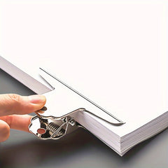 4pcs Stainless Steel Mountain Clip for Office File Storage