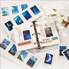20Pcs 40types Mini Photo Album Stickers Landscape Stickers For Journals