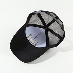 Animal Patch Embroidery Baseball Cap Lightweight & Adjustable Trucker Cap