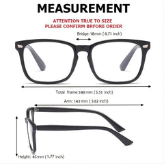 2pcs Round Light Blocking Glasses Spectacles Lens Unisex