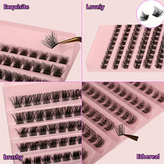 DIY Clusters Lashes 150 120 100 Pcs Lash Extension DD Curling 8 16mm Single