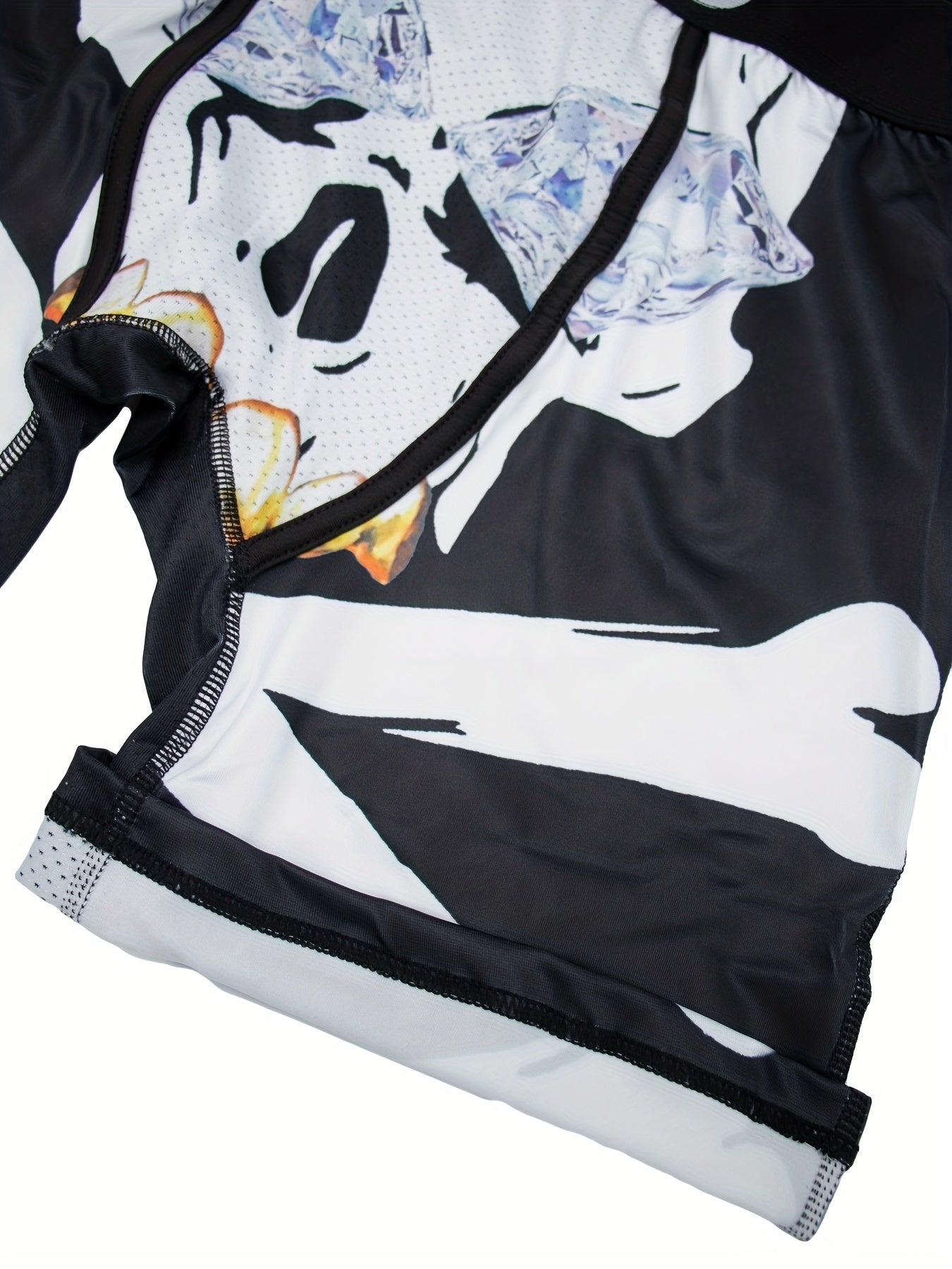 Men's Skull Graphic Boxer Shorts High Stretch Elastic Waist Beach Shorts